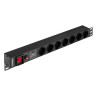 Блок розеток EXEGATE SERVERPRO PDU-19H702 Al-7S-C14-SW-O-SPD1 EX299607RUS